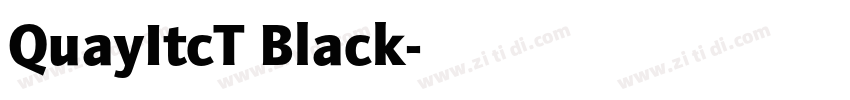 QuayItcT Black字体转换